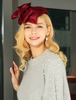 Chapeau de béret en laine rétro femmes chapeau de feutre vintage Royal Accessoires de cheveux Déguisements Halloween