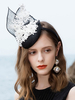 Chapeau de Fascinateur Femmes Black Applique Vintage Accessoires Cheveux Déguisements Halloween