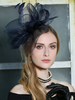 Chapeau de Fascinator Retro Deep Blue Headpieces Royal Costume dDéguisements Halloween accessoires de cheveux