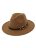 Chapeau de laine pour homme en métal brun cow-boy