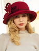 Chapeau de laine Retro Femme Royal Accessoires de cheveux Headpieces Vintage Déguisements Halloween
