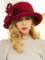 Chapeau de laine Retro Femme Royal Accessoires de cheveux Headpieces Vintage Déguisements Halloween