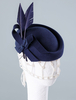 Chapeau de laine Retro Femmes Plumes Cap Royal Accessoires de cheveux Déguisements Halloween
