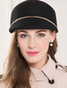 Chapeau de laine rétro femmes chapeau de feutre noir coiffure vintage halloween Déguisements Halloween
