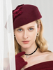 Chapeau de laine rétro femmes chapeau de feutre vintage royal accessoires de cheveux Déguisements Halloween