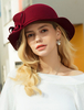 Chapeau de laine rétro femmes chapeau de feutre vintage royal accessoires de cheveux Déguisements Halloween