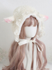 Chapeau de lolita rose volant dentelle accessoire dentelle dentelle polyester lolita chapeau