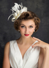 Chapeau de mariage blanc Coiffes de mariée plume Mariage Fleur de cheveux