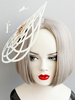 Chapeau de mariage blanc fleurs papillon creux nuptiale royal