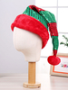Chapeau de Noël à sequins ornement de fête en bloc de pom pom Déguisements Halloween