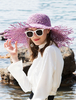 Chapeau de paille pour femmes chapeau de soleil bord large Déguisements Halloween