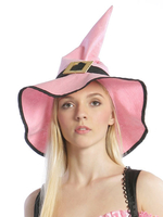 Chapeau de sorcière rose pour Déguisements Halloween Witch Costume accessoires féminin Déguisements Halloween