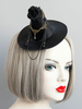 Chapeau De Sorcière Rétro Femmes Accessoires De Costume De Casquette Royale En Polyester