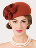 Chapeau en laine Retro Women Small Cap Vintage Headpieces Déguisements Halloween