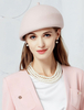 Chapeau en laine rétro Femmes Rose Casquettes Vintage Chapeau en feutre royal Déguisements Halloween