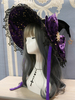 Chapeau gothique Lolita Rose Nœuds Volants Accessoire Dentelle Polyester Accessoires Lolita