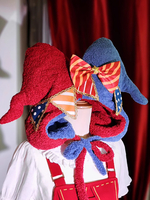 Chapeau Lolita doux avec nœuds rouges accessoire en polyester à blocs de couleurs accessoires Lolita