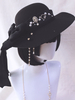Chapeau Lolita Gothique Accessoire Chaînes Noires Accessoires Lolita en Polyester