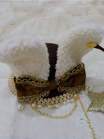 Chapeau Lolita Mini Hat Bows Star Chains Chapeaux Lolita Déguisements Halloween