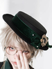 Chapeau Lolita Steampunk Accessoire Noeuds Bordeaux Accessoires Lolita
