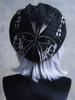 Chapeau Lolita Steampunk Accessoire Noir Motif Papillon Lolita Polyester