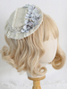 Chapeau Lolita Style ROCOCO Accessoire Fleurs Accessoires Lolita Beige
