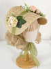 Chapeau Lolita Style ROCOCO Accessoire Fleurs Marron Clair Accessoires Lolita
