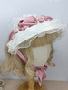 Chapeau Lolita Vintage Mignonne Blanc Rose Nœud Accessoire