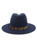 Chapeau melon pour homme; années 1920; chapeau à boucle léopard en laine et chapeau