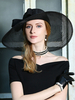 Chapeau noir Chapeaux Vintage Royal Cap Accessoires de cheveux Déguisements Halloween Costume