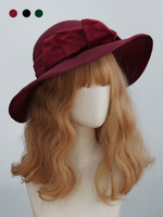Chapeau noir Sweet Lolita Accessoires Lolita en polyester