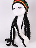 Chapeau Rasta Avec Perruque Dreadlocks Noire Perruque Rasta Halloween