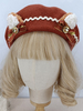 Chapeau Rococo Style Lolita Volants Nœuds Accessoire Polyester Lolita