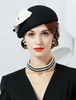 Chapeau Rétro Femmes Costume Vintage Accessoires Coiffes Déguisements Halloween Accessoires Cheveux Royaux
