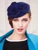 Chapeau rétro laine femmes fleurs feutre chapeau accessoires de cheveux vintage Déguisements Halloween