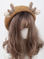 Chapeau Sweet Lolita Accessoire marron café Accessoires Lolita en polyester