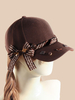 Chapeau Sweet Lolita Accessoire Noeuds Marron Foncé Accessoires Lolita