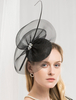 Chapeau Vintage Fascinator Femmes Noir Chapeau Rétro Royal Accessoires de Cheveux Déguisements Halloween