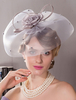 Chapeau Vintage Femmes Gris Royal Headpieces Accessoires de Costume Rétro Déguisements Halloween