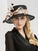 Chapeau Vintage Femmes Linen Noir Retro Headpieces Déguisements Halloween