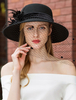 Chapeau Voile Cloche Vintage Noir Royal Headbim Headpieces Accessoires de cheveux rétro Déguisements Halloween