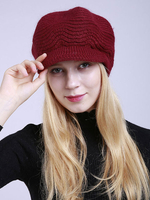 Chapeaux Bonnet Casquette Femme en Côtelé Unicolore