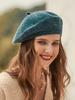 Chapeaux Béret Casquette en Fausse Fourrure Femme en Paillette Bicolores