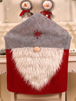 Chapeaux de Noël gris Fibre de polyester Costumes de vacances de Noël rouge