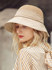 Chapeaux Femmes Chapeaux de Soleil Unicolore Beige Chapeau de Soleil pour Femme
