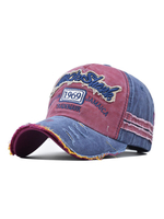 Chapeaux Hommes Color Block Polyester Brodé Chic Chapeaux Bordeaux