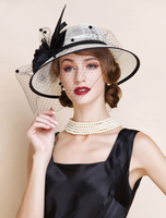 Chapeaux Vintage Chapeau Fascinator Accessoires de Costume Rétro Accessoires Cheveux Royaux Déguisements Halloween