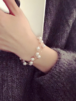 Charme Bracelet Perles femmes perles Bracelet Chic alliage détail de chaine