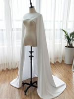 écharpe de mariée boléro mariage cape mariée col rond à traîne