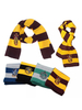Écharpe Harry Potter cosplay costume rayé coton accessoires Déguisements Halloween